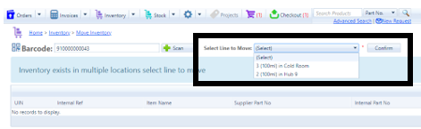 How to move inventory using barcode scanning