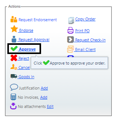 How to approve purchase orders