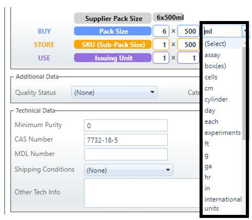 How to update Inventory Product pack sizes
