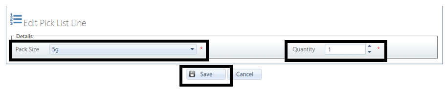 How to create a pick list from scratch