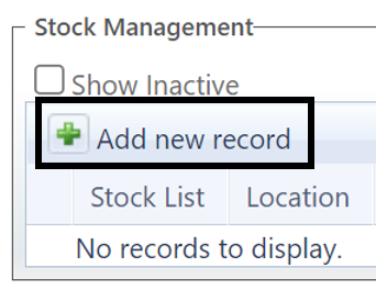 How to Add a new Stocked Product