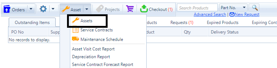 How to add an asset to the Asset Register